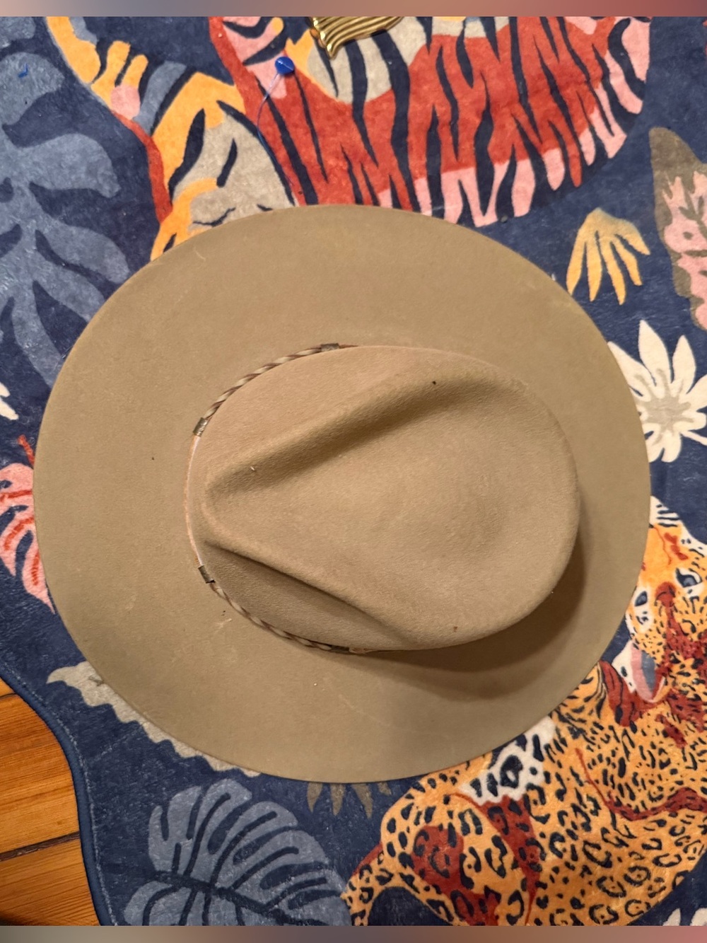 Stetson American Buffalo Drifter 4X Buffalo Felt Western Hat Stone 6 7/8 USA - Picture 7 of 15